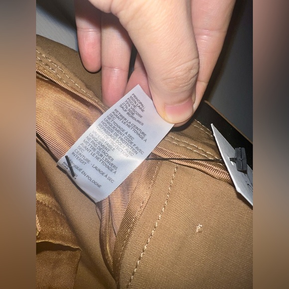 Zimmermann High Waisted Belted Khaki Wide Leg Pants Size 0 - Picture 8 of 8